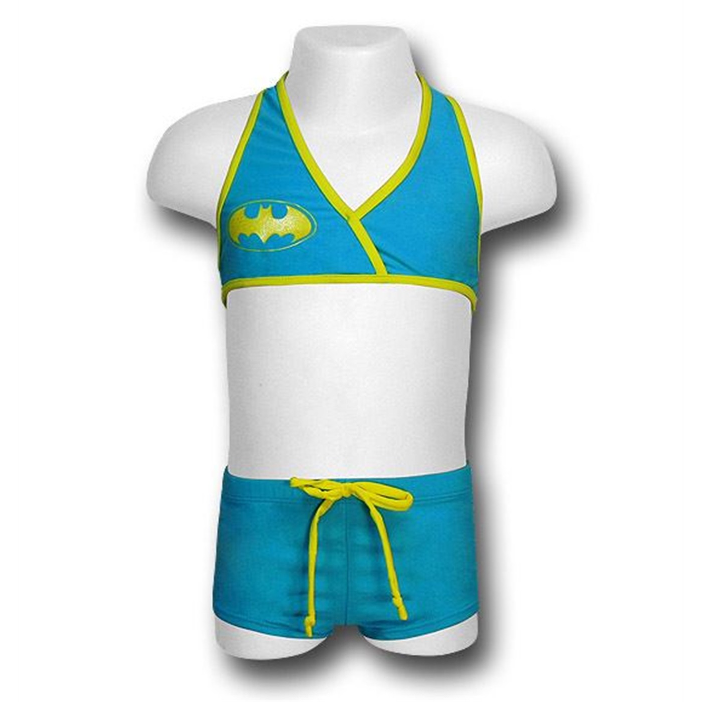 Batgirl Girls Blue Halter Shorts Set, Blue