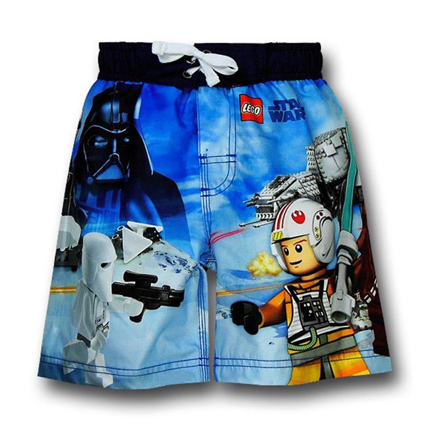 Star Wars Lego Hoth Scene Kids Board Shorts, Blue