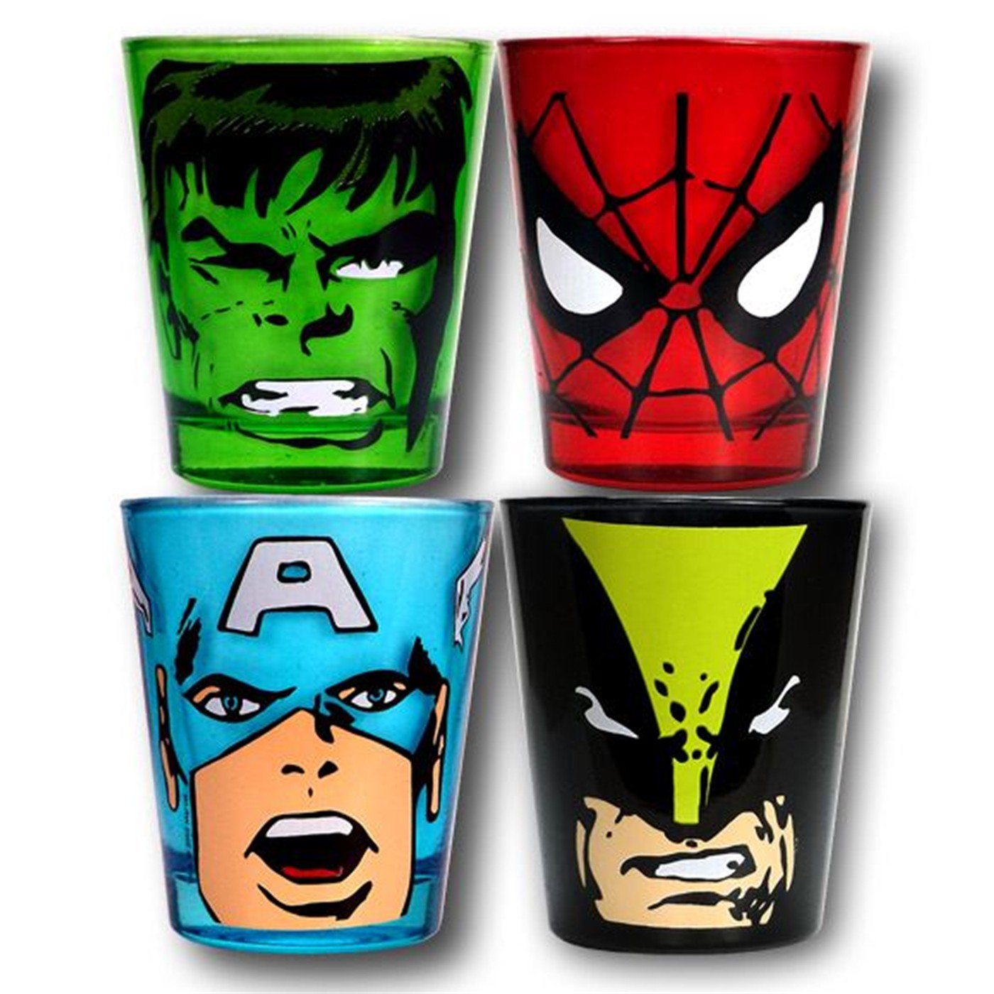 Marvel Colored Shot Glass Set
