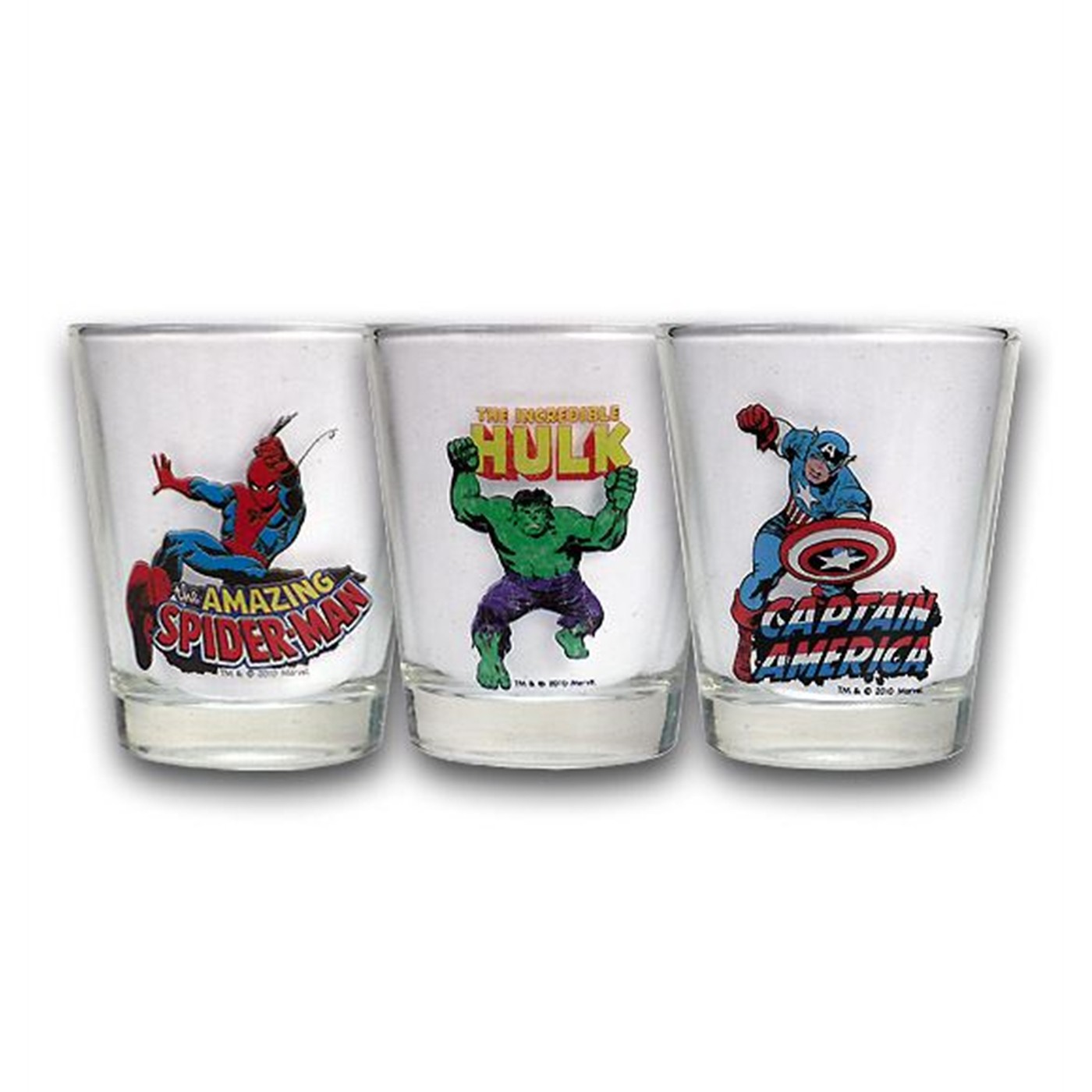 Marvel 3 Piece Shot Glass Set
