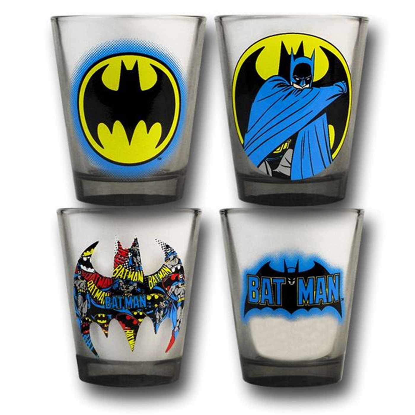 Batman Collage Shot Glass Set