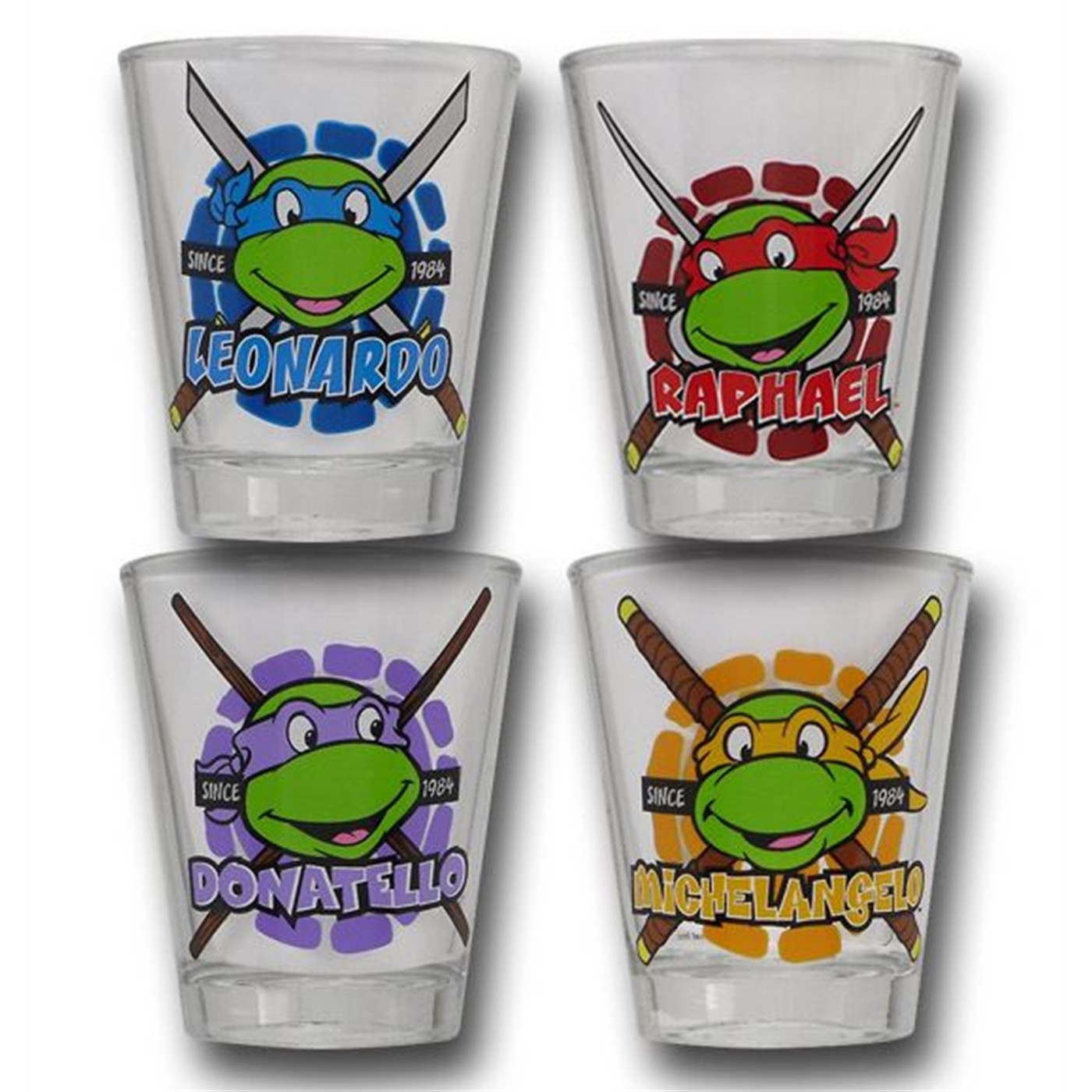 TMNT Shot Glass Set of 4