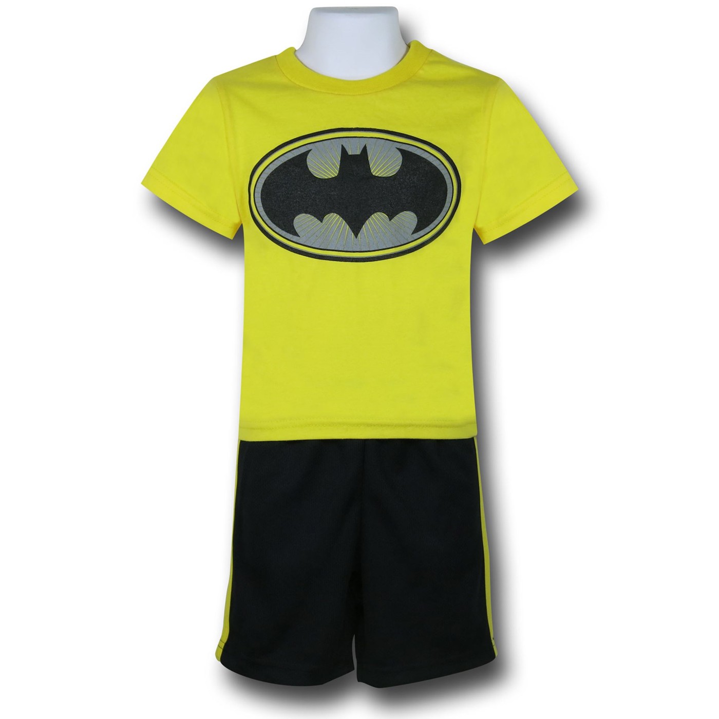 Batman Kids Yellow & Black Shorts Set, Yellow