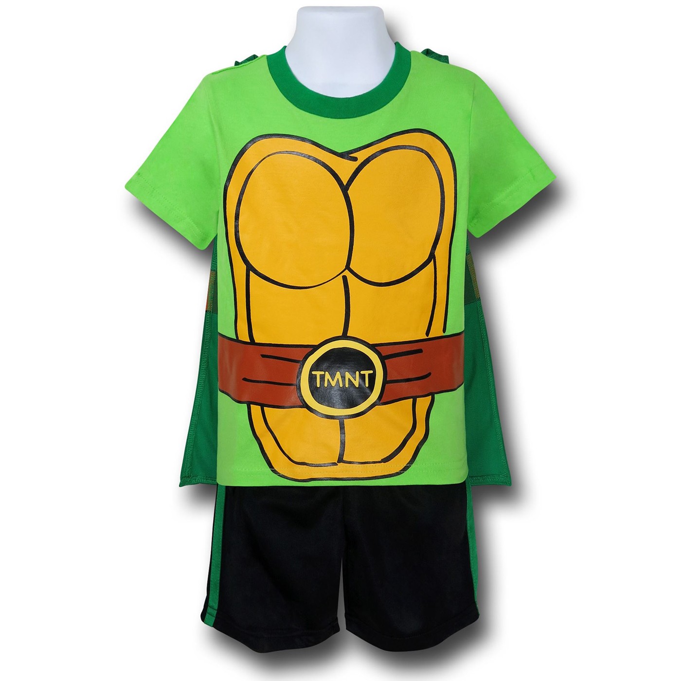 TMNT Kids Caped Costume Shorts Set, Green