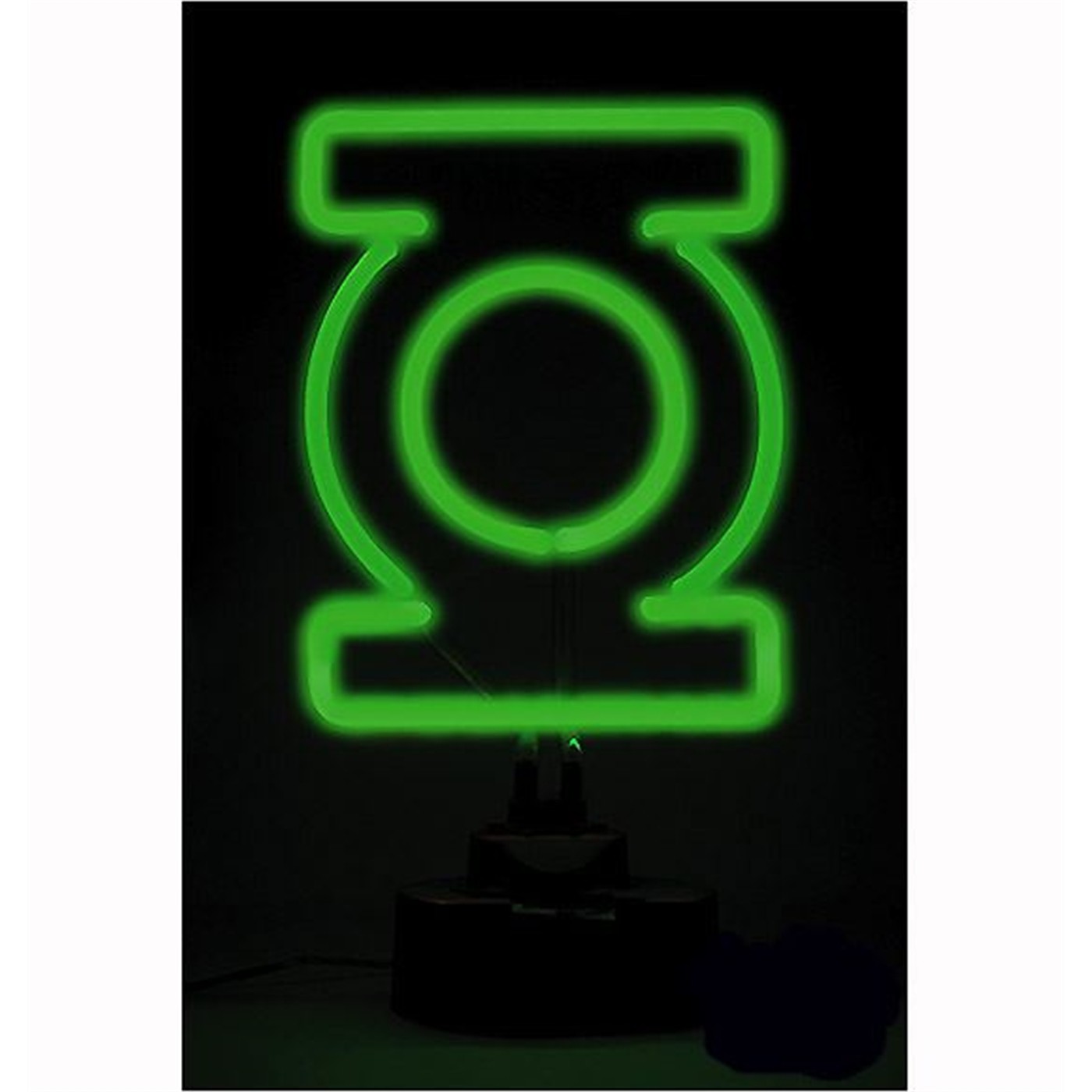 Green Lantern Symbol Mini Neon Sign, Black