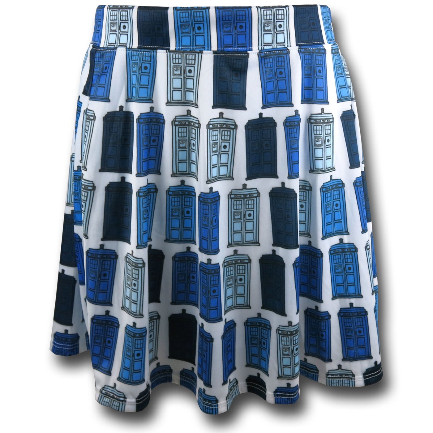 Doctor Who Tardis Women's Print Skirt, White