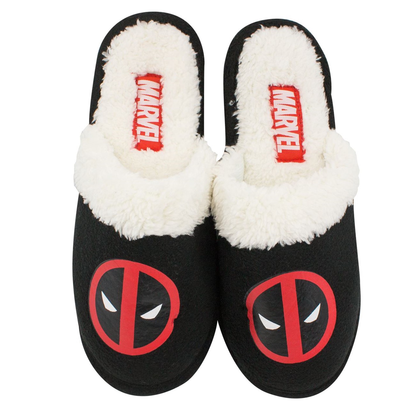 Deadpool Logo Men's House Slippers, Black
