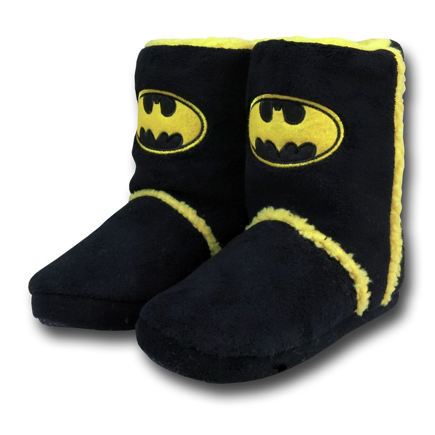 Batman Women's Boot Slippers, Black