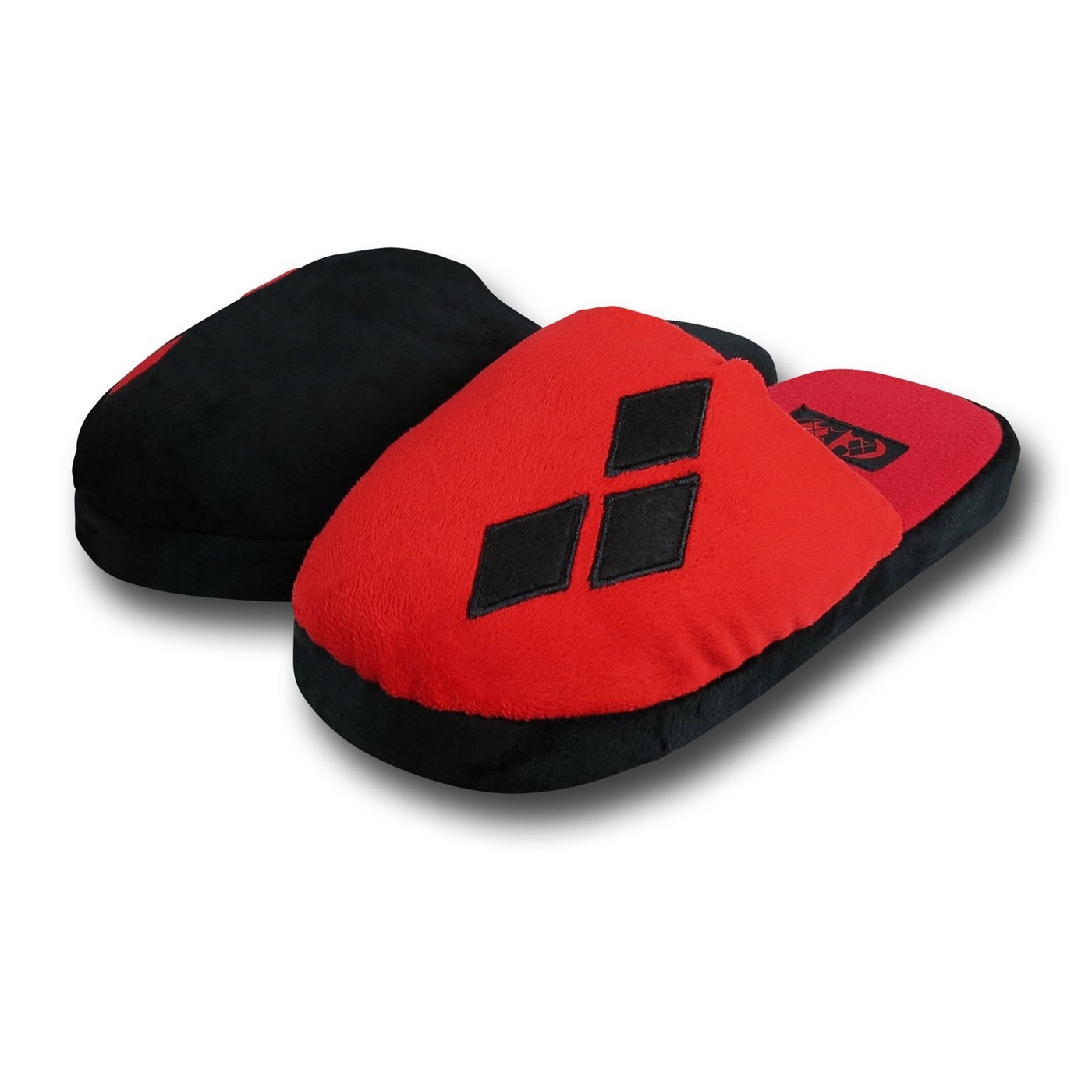Harley Quinn Women's Plush Slippers, Red
