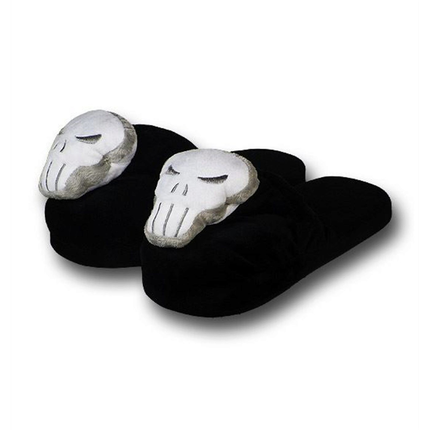 Punisher 3D Symbol Slippers, Black