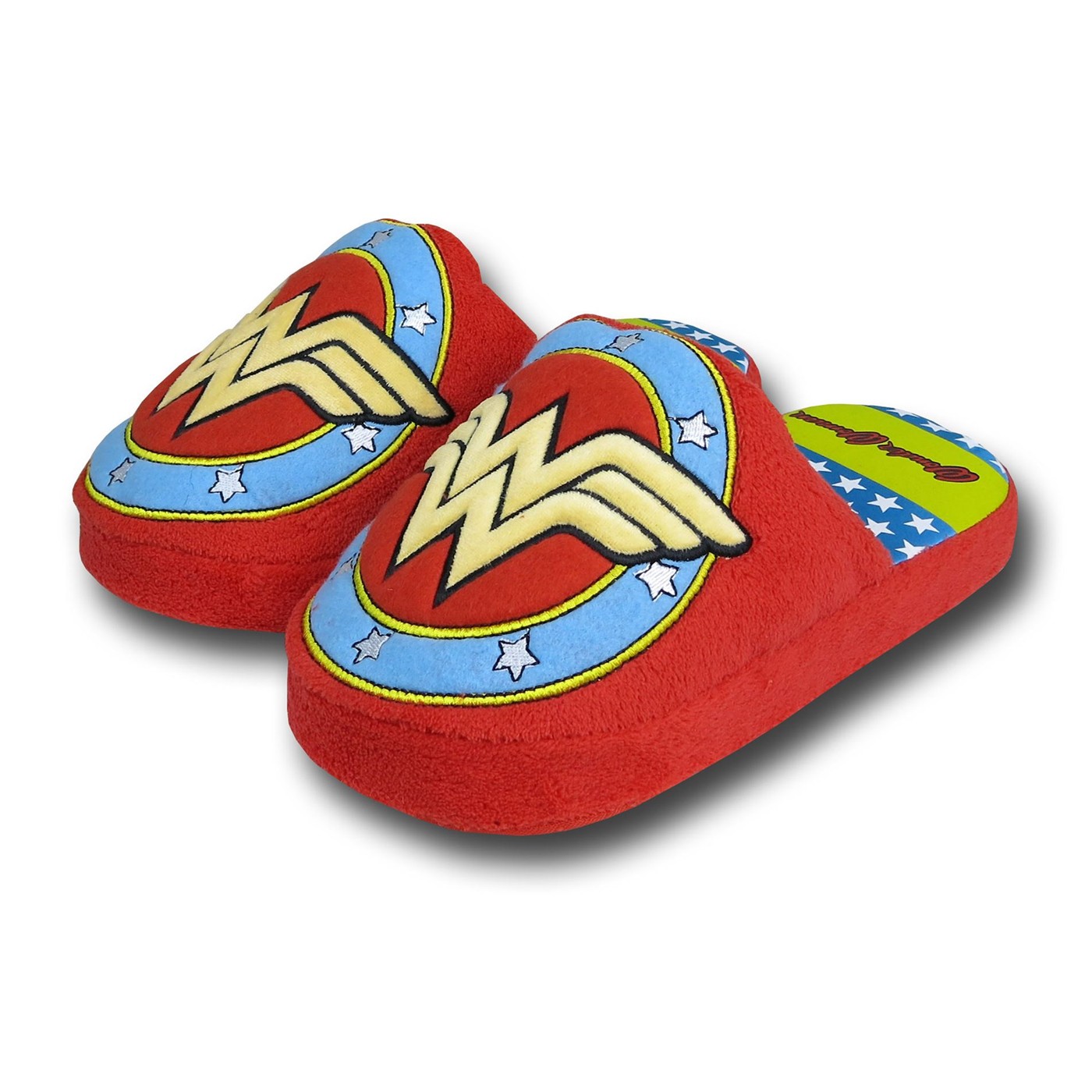 Wonder Woman Women's Plush Slippers, Red