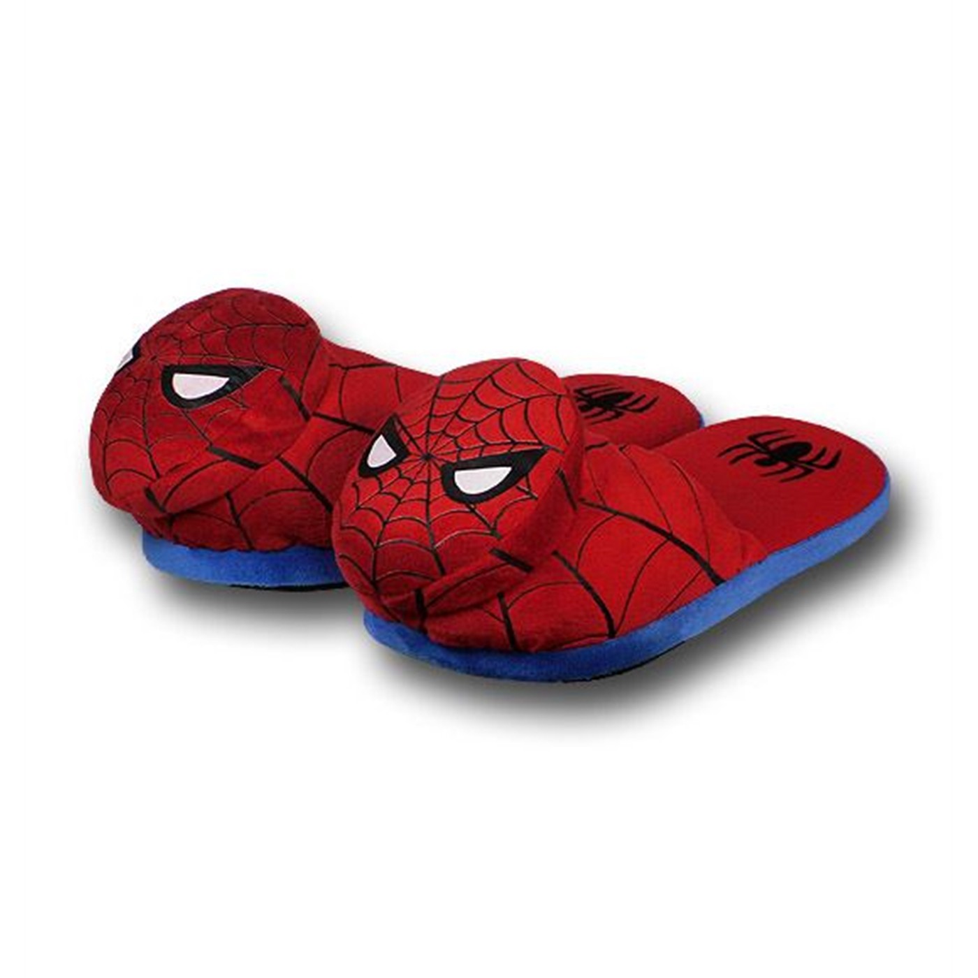 Spiderman 3D Mask Slippers, Red