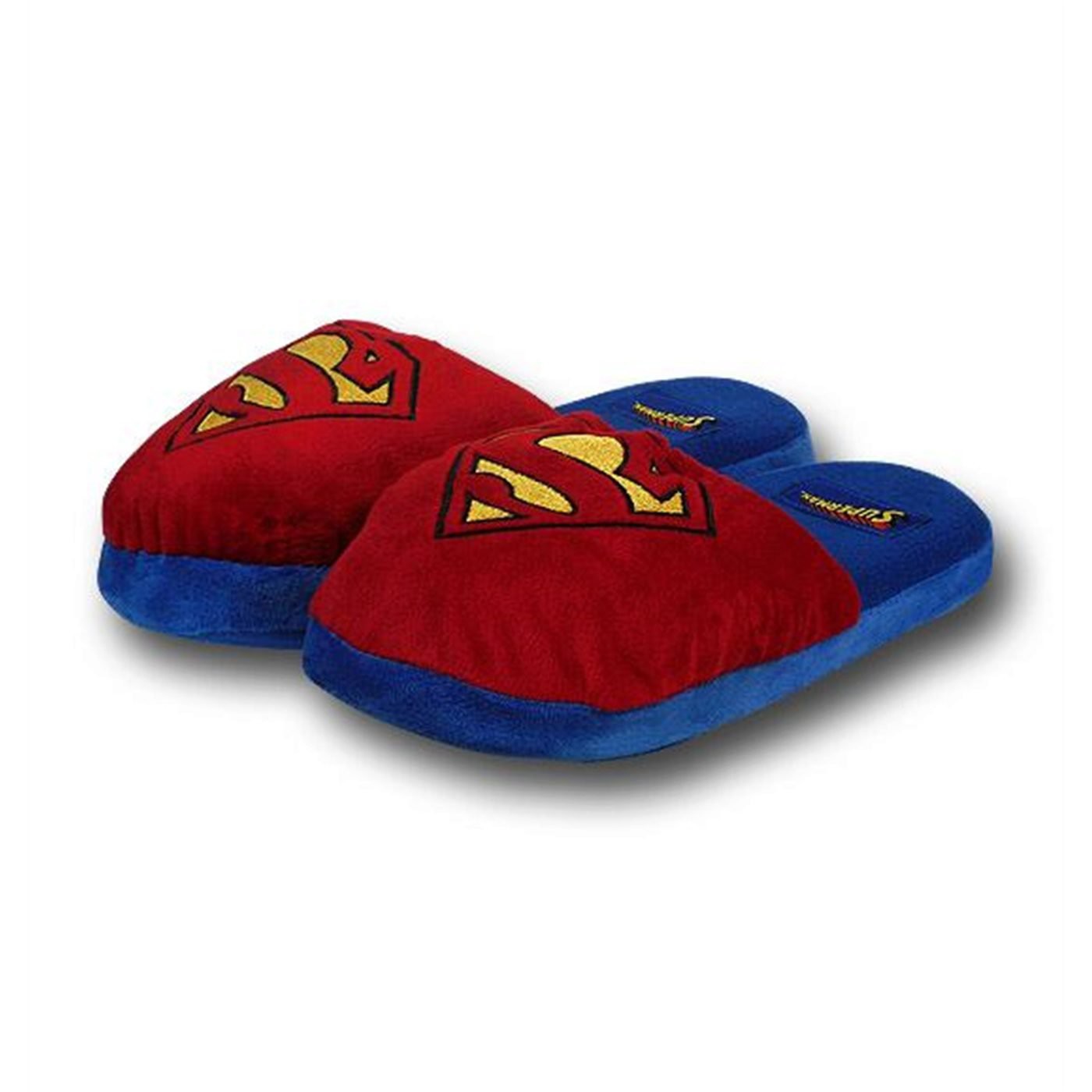 Superman 3D Symbol Men's Slippers, Red