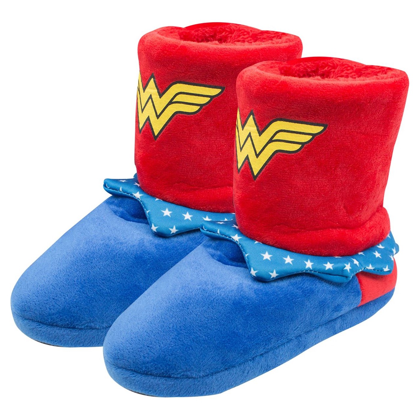 Wonder Woman Costume Youth Slipper Boots, Red