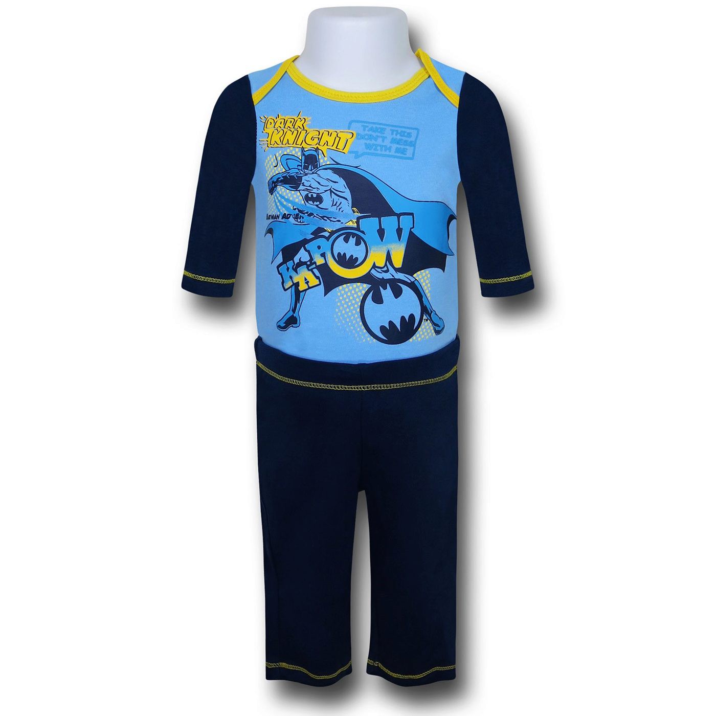 Batman Infant Snapsuit and Pants Set, Blue