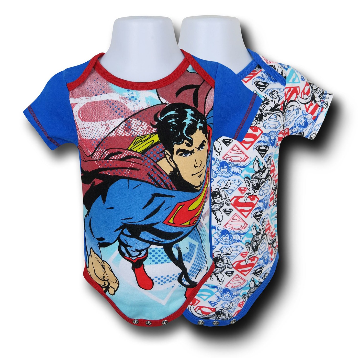 Superman Infant Snapsuit 2-Pack, Blue