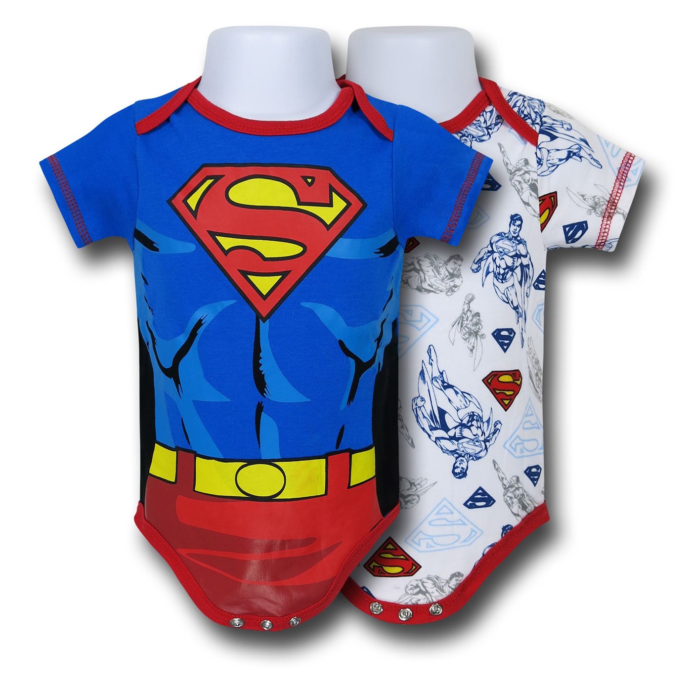 Superman Costume Infant Snapsuit 2 Pack, Blue