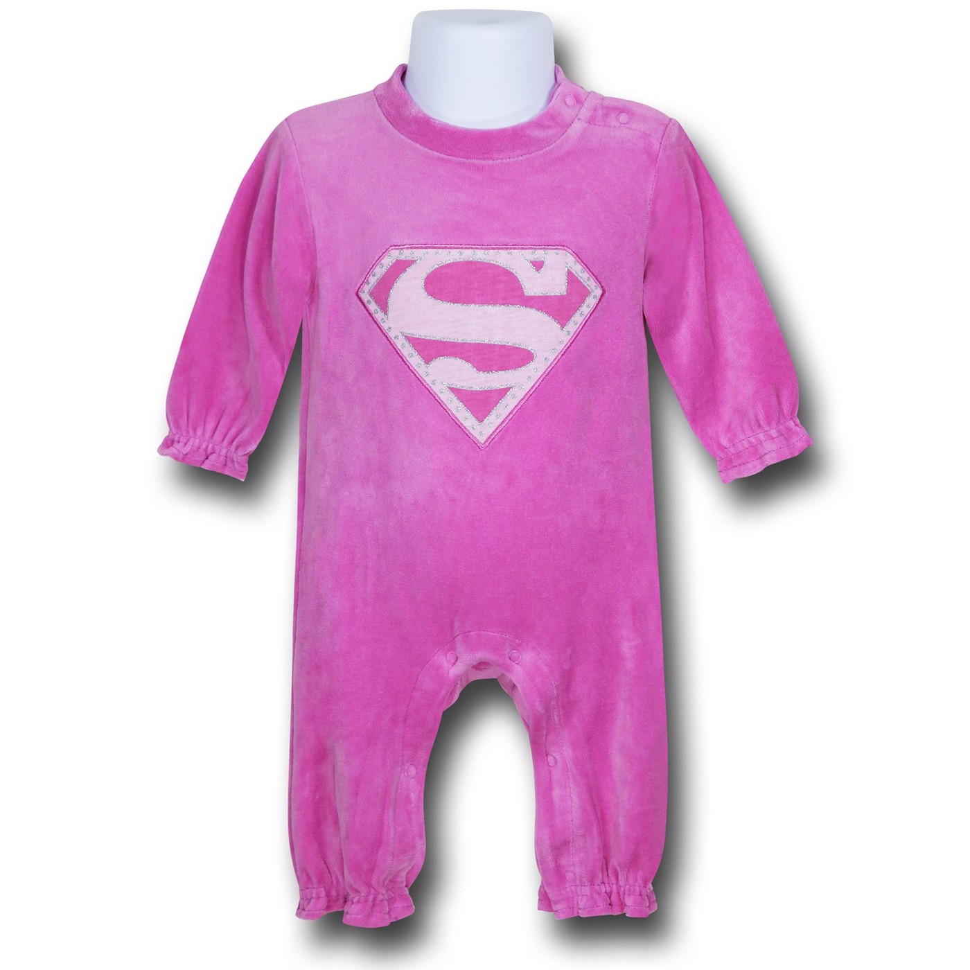 Supergirl Newborn Pink Coverall, Pink