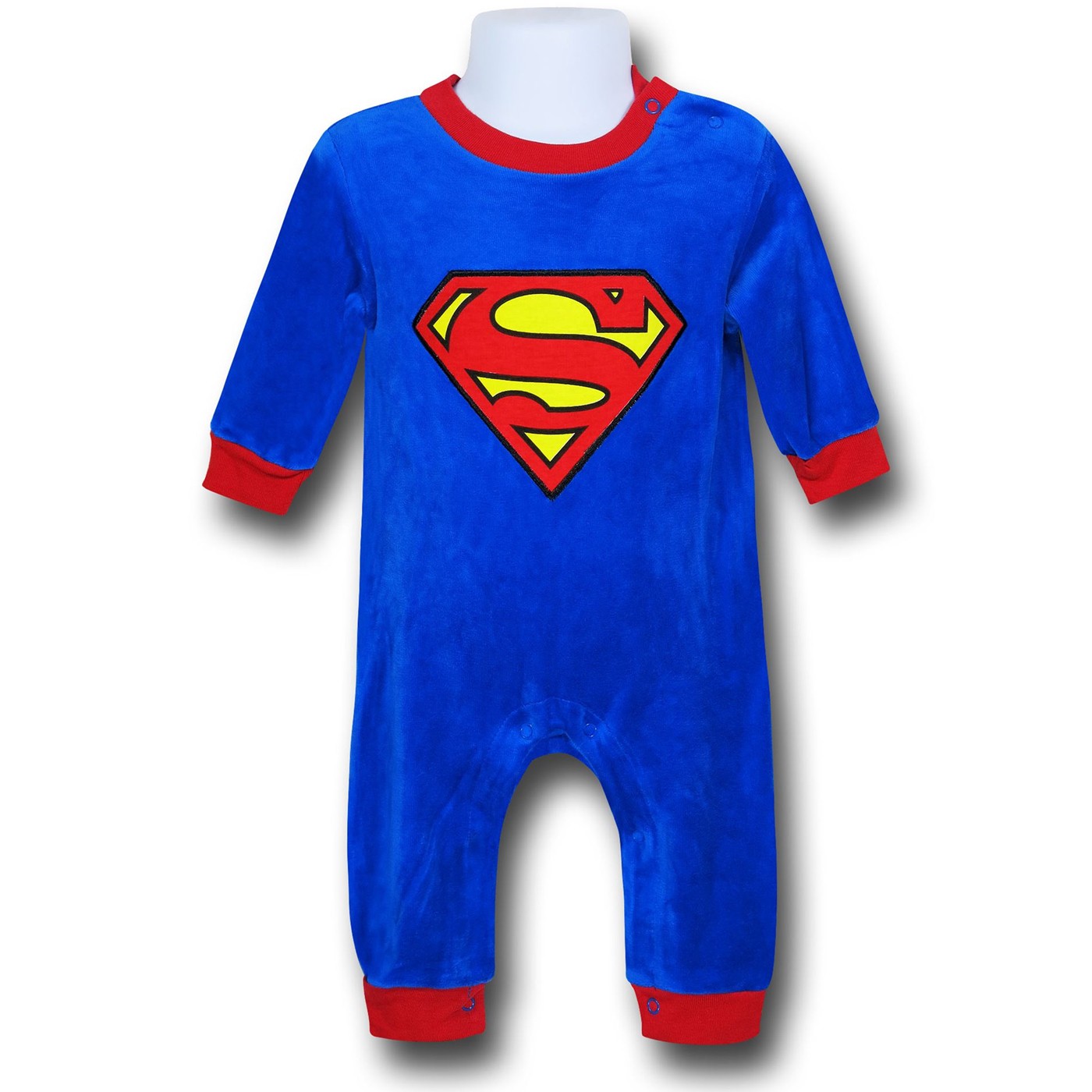 Superman Newborn Costume Coverall, Blue