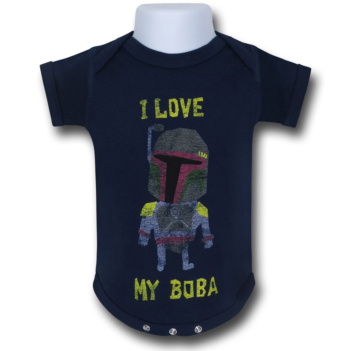 Star Wars Boba Love Infant Snapsuit, Blue
