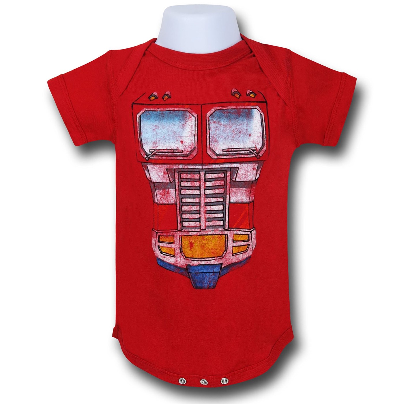 Transformers Optimus Costume Infant Snapsuit, Red