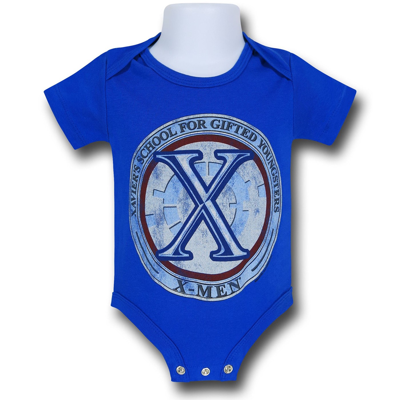 X-Men School Infant Snapsuit, Blue