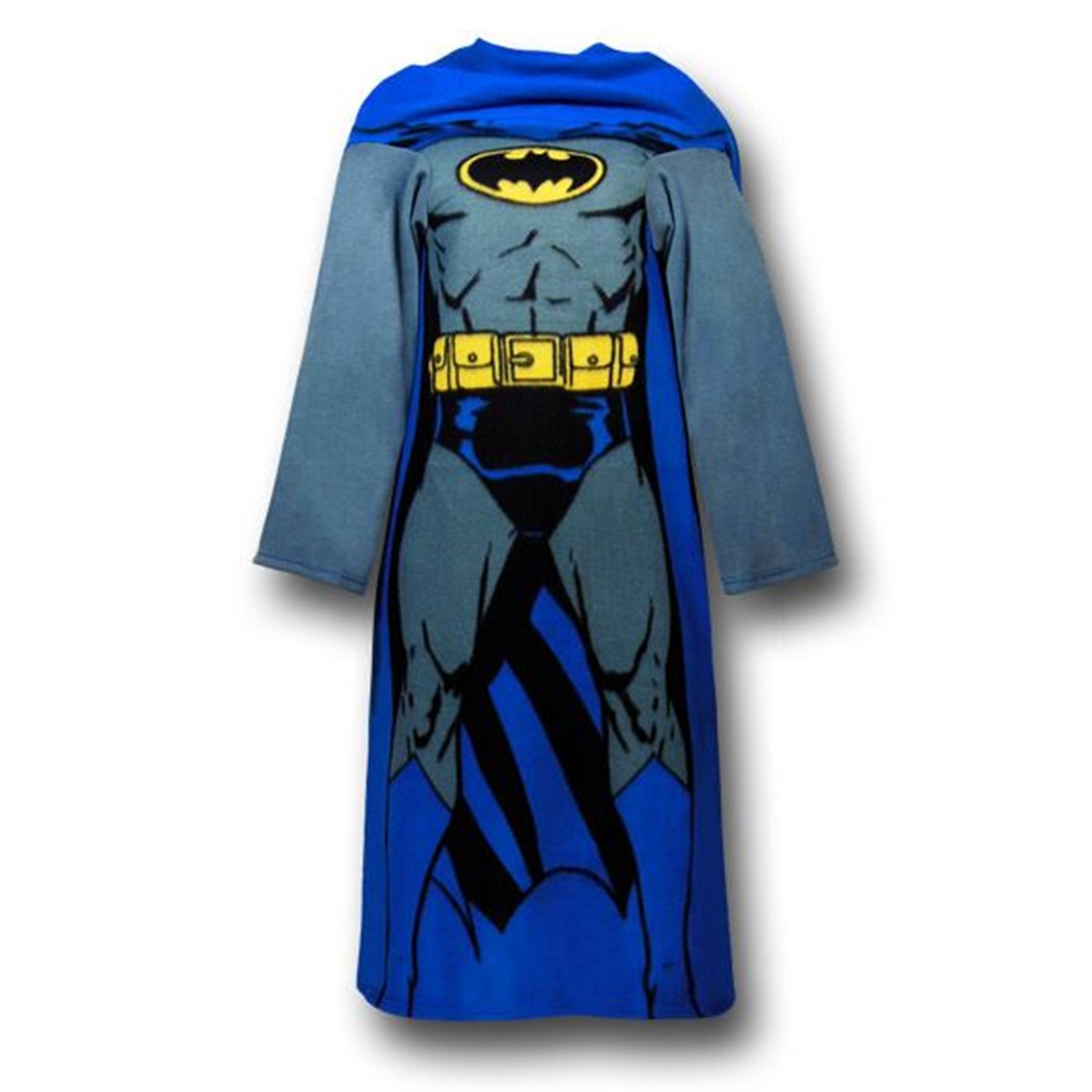 Batman Blue Pose Juvenile Snuggy Sleeved Blanket