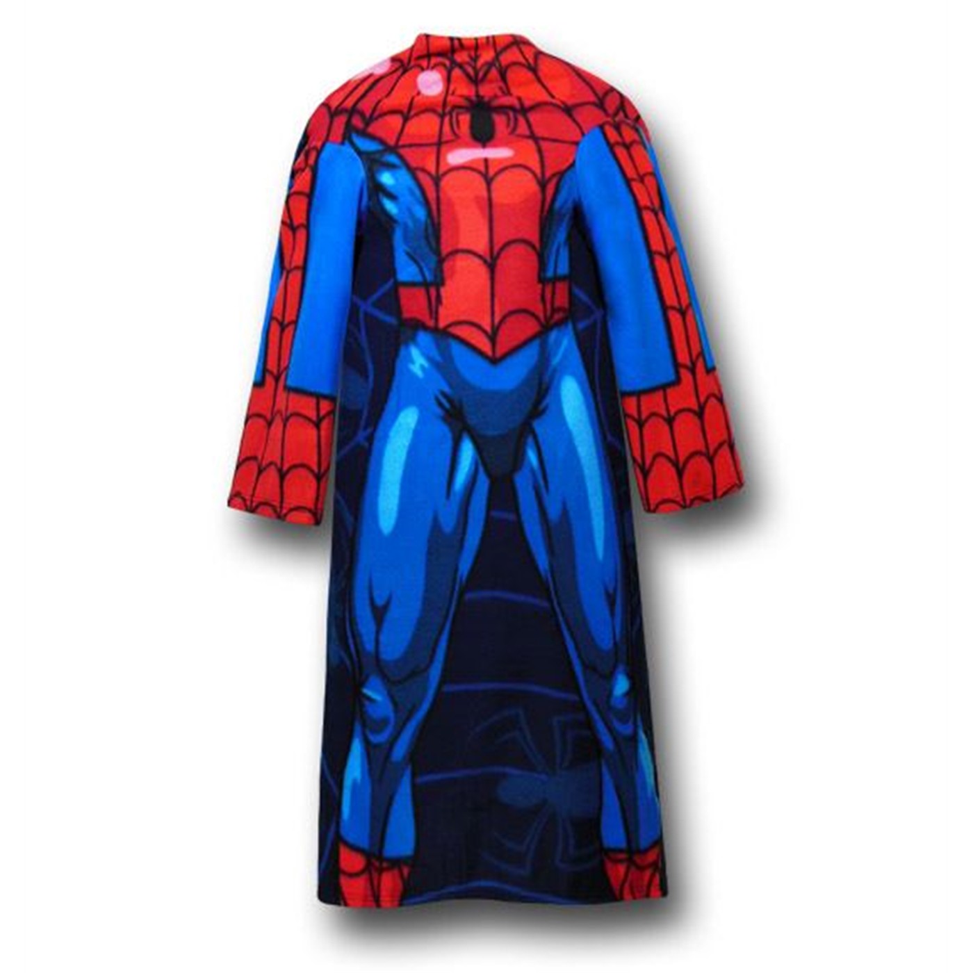 Spiderman Blue Pose Juvenile Snuggy Sleeved Blanket