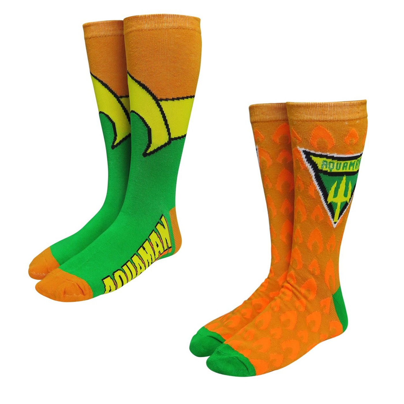 Aquaman Costume Sock 2 Pack, Orange