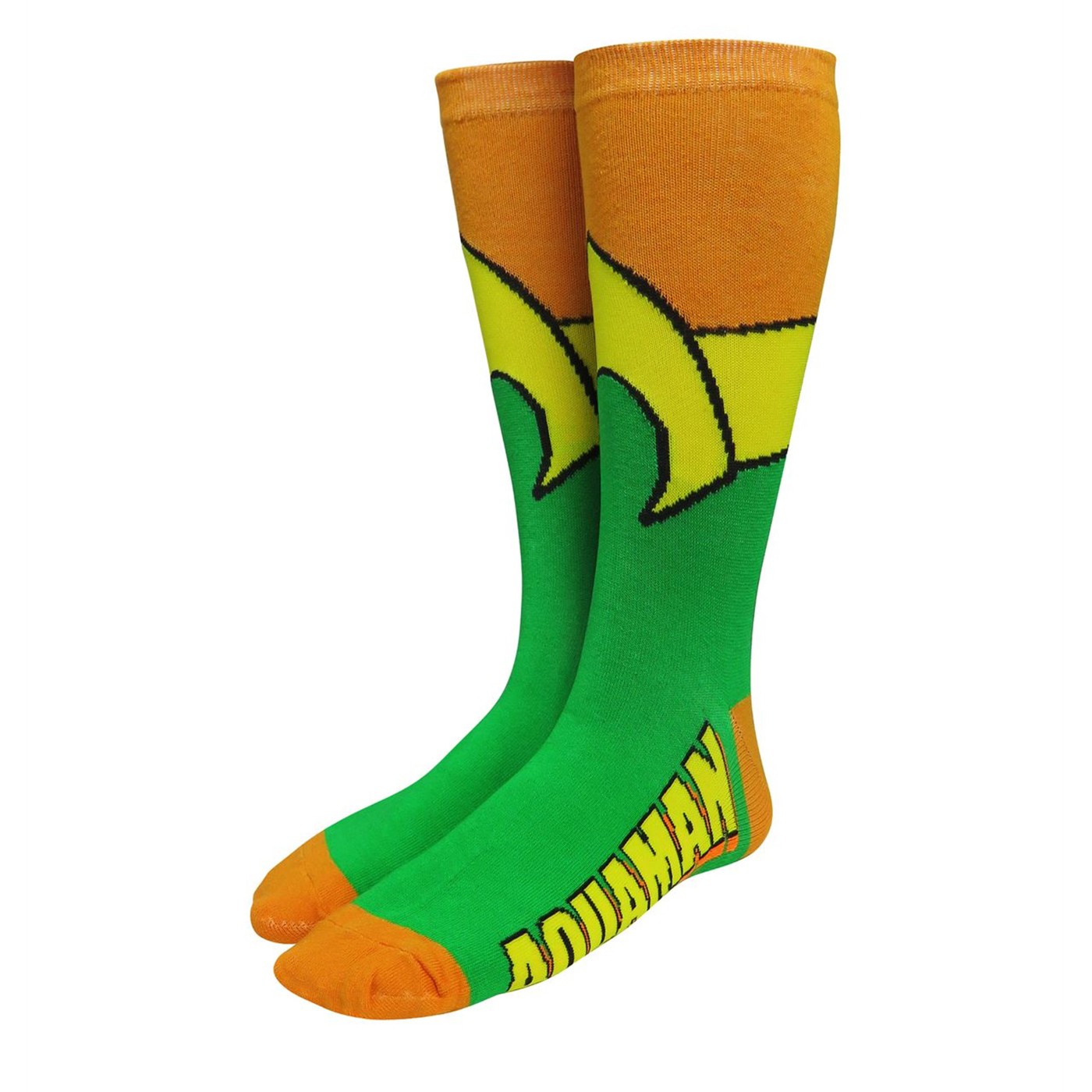 Aquaman Costume Crew Socks, Orange