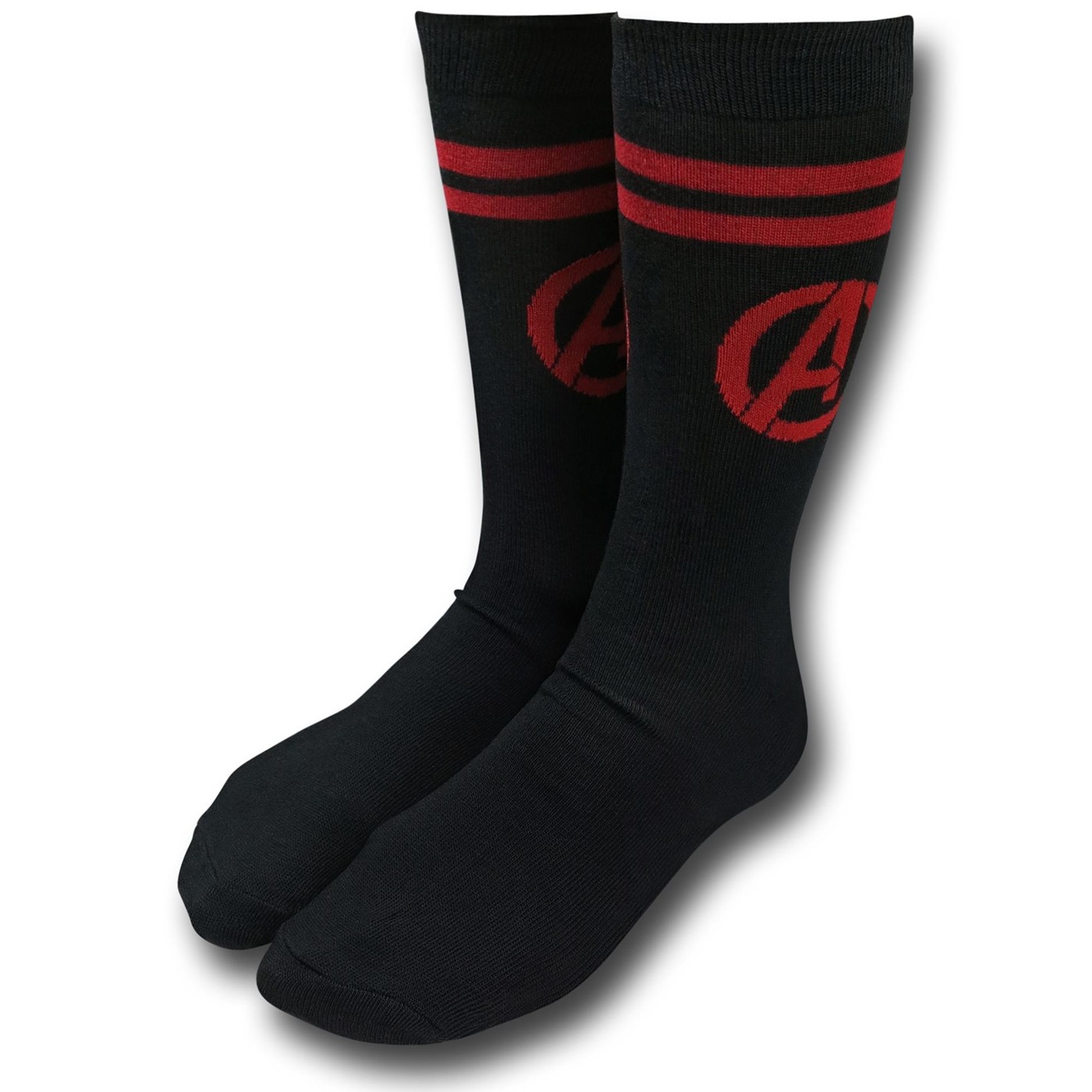Avengers Symbol Crew Socks, Black