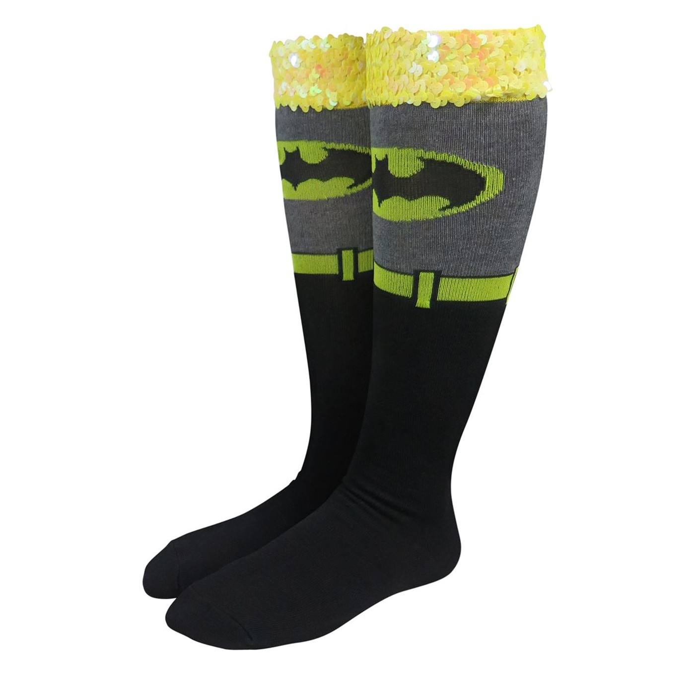 Batman Costume Women's Knee High Socks, Black