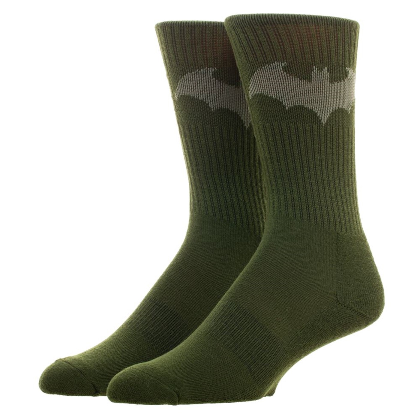 Batman Hush Salute To Service Athletic Crew Socks, Green