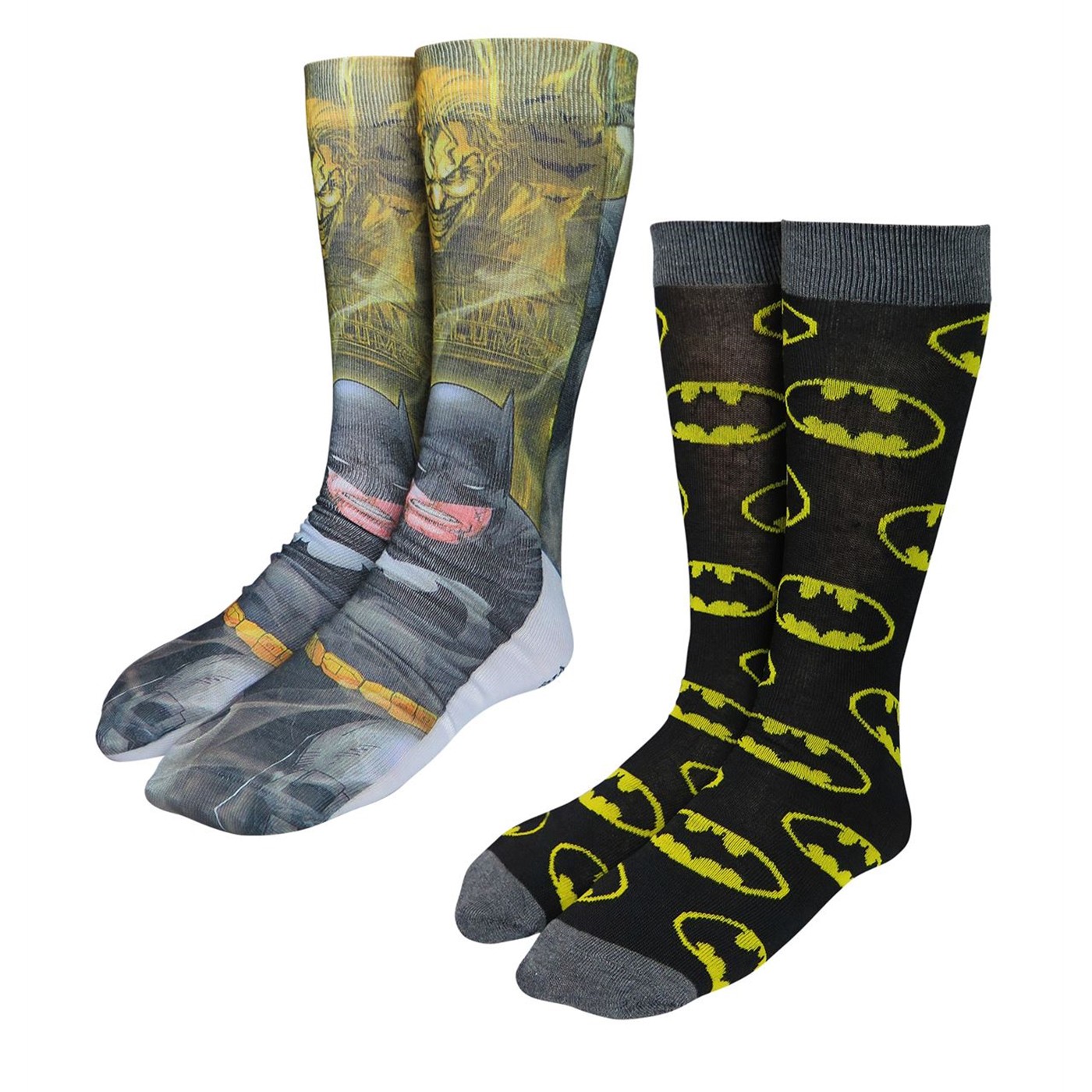 Batman Photoreal Sock 2 Pack, Yellow