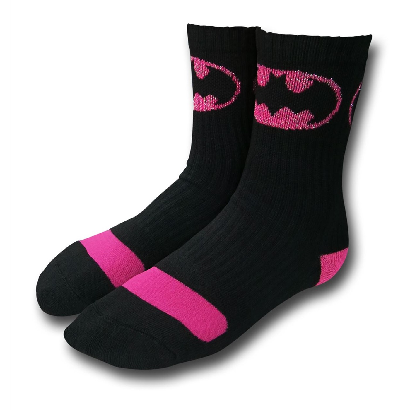 Batgirl Symbol Girls Socks, Black
