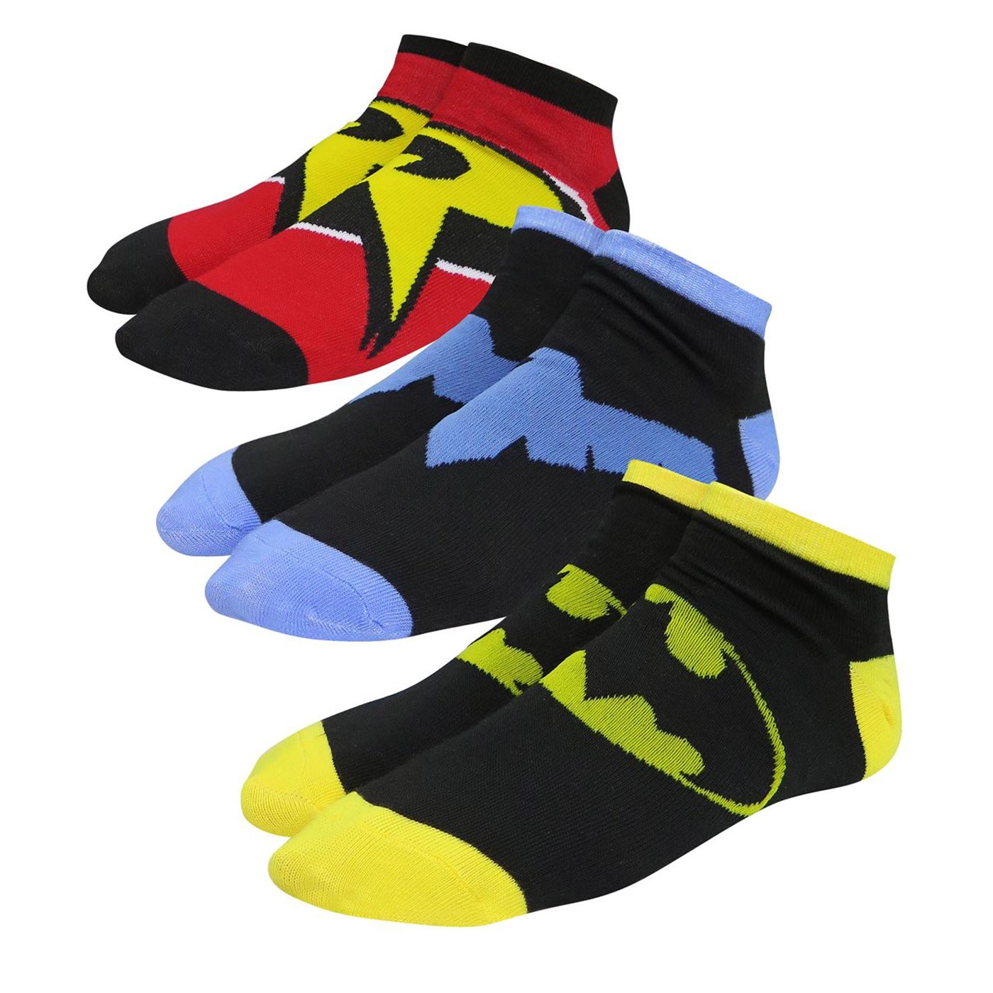 Batman Family Women's Low-Cut Sock 3 Pack, Black