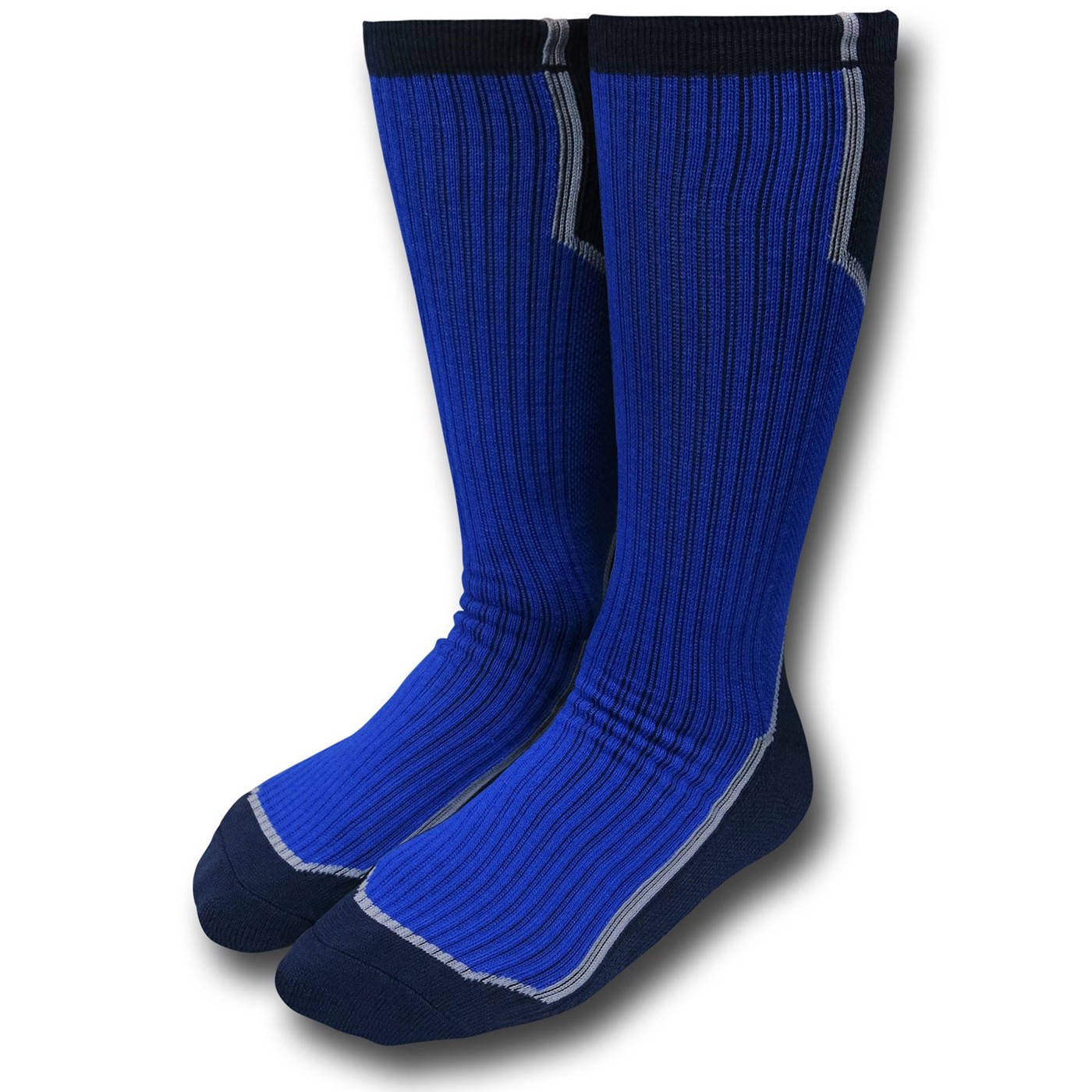 Captain America Text Active Crew Socks, Blue