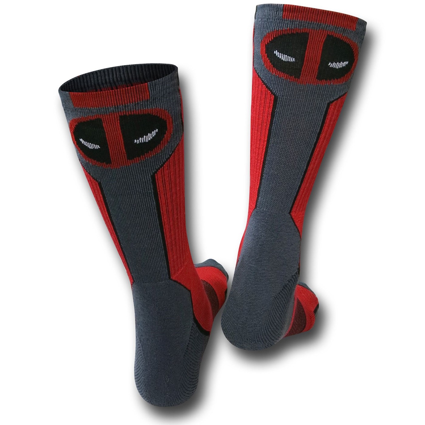 Deadpool Symbol Active Crew Socks, Red