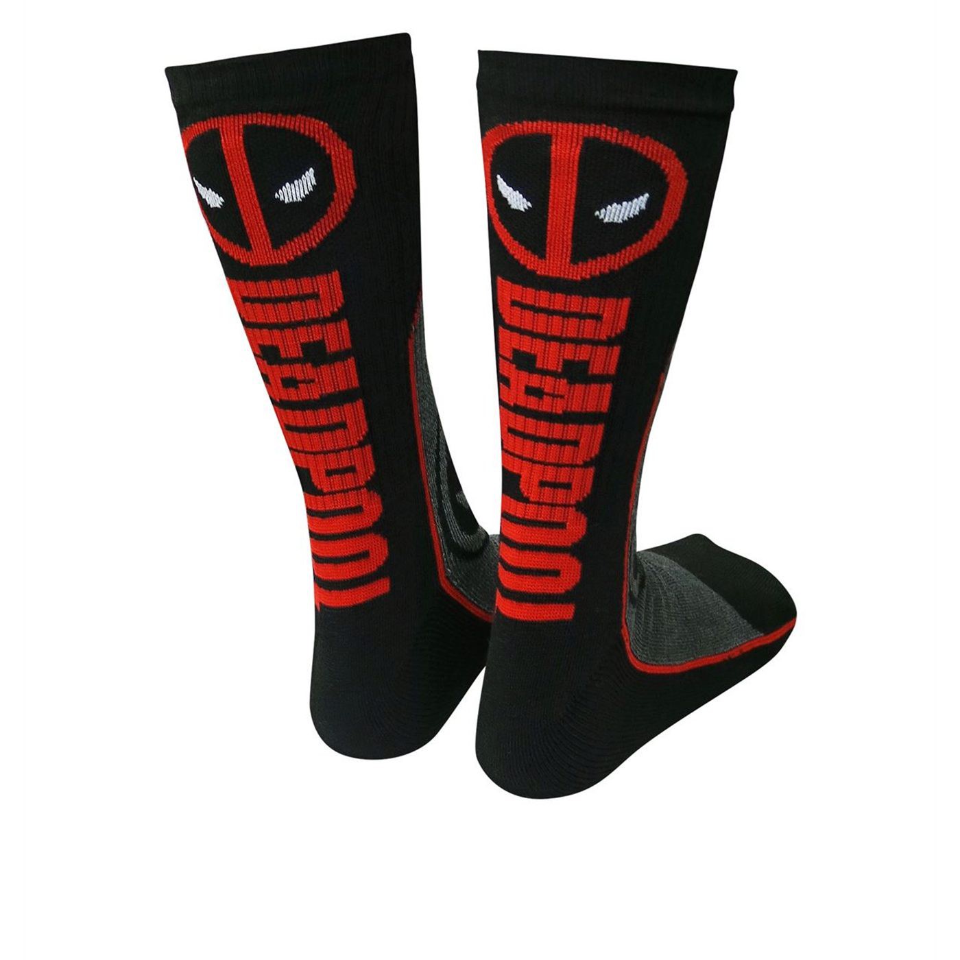 Deadpool Symbol Athletic Socks, Black