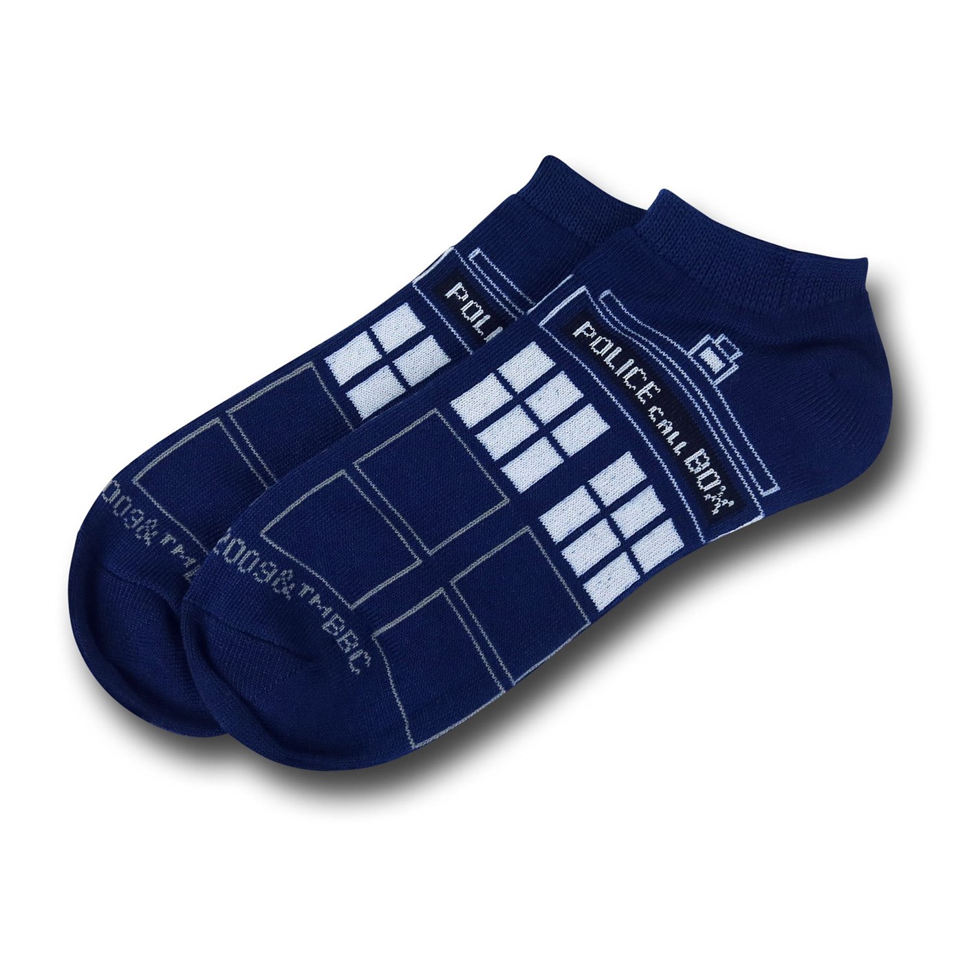 Doctor Who Low Cut 5-Pack Variety Women's Socks, Black