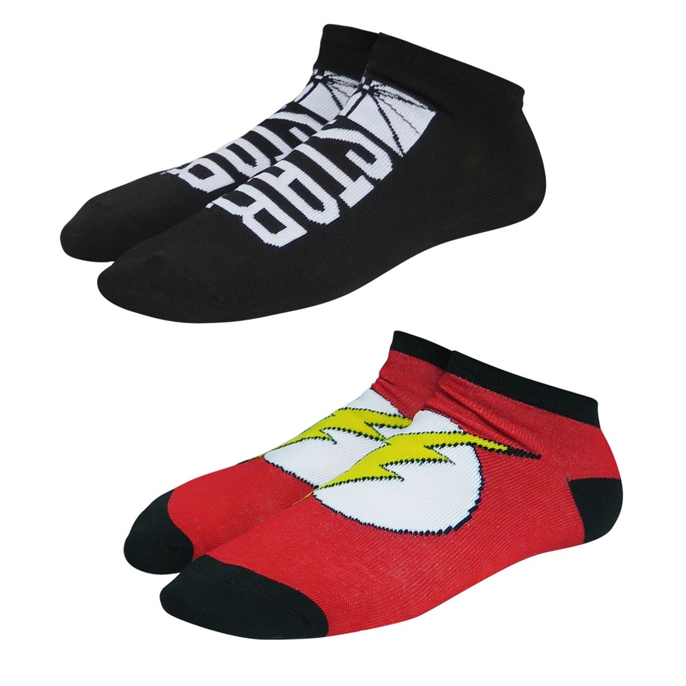 Flash & Star Labs Women's Low-Cut Sock 2 Pack, Red