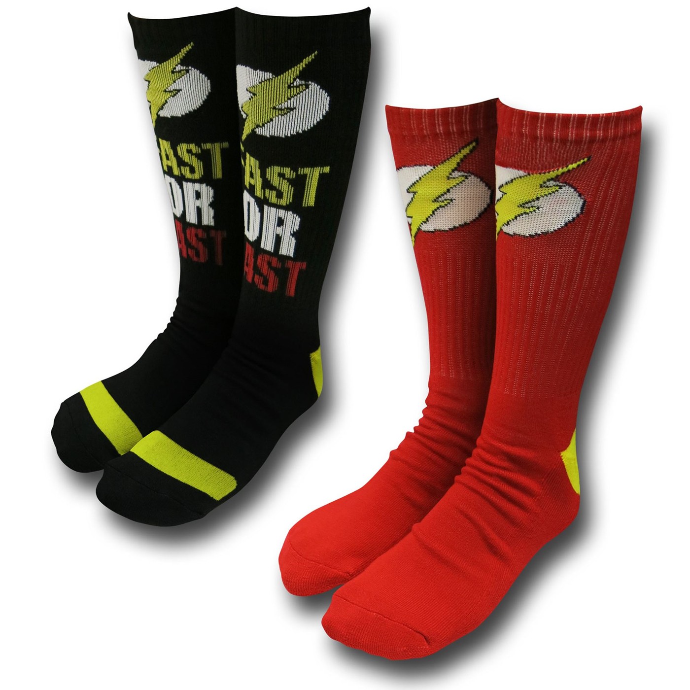Flash Athletic Socks 2-Pack, Red