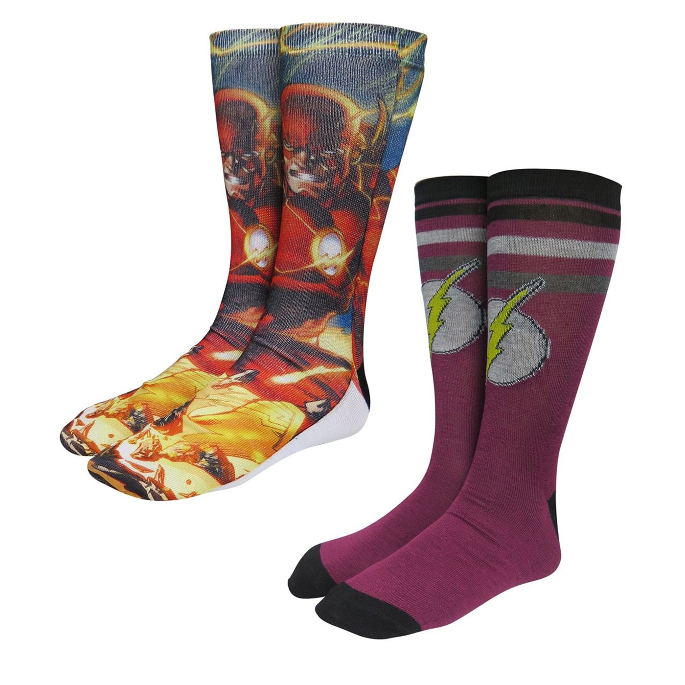 Flash Full Velocity Photoreal Socks 2-Pack, Red