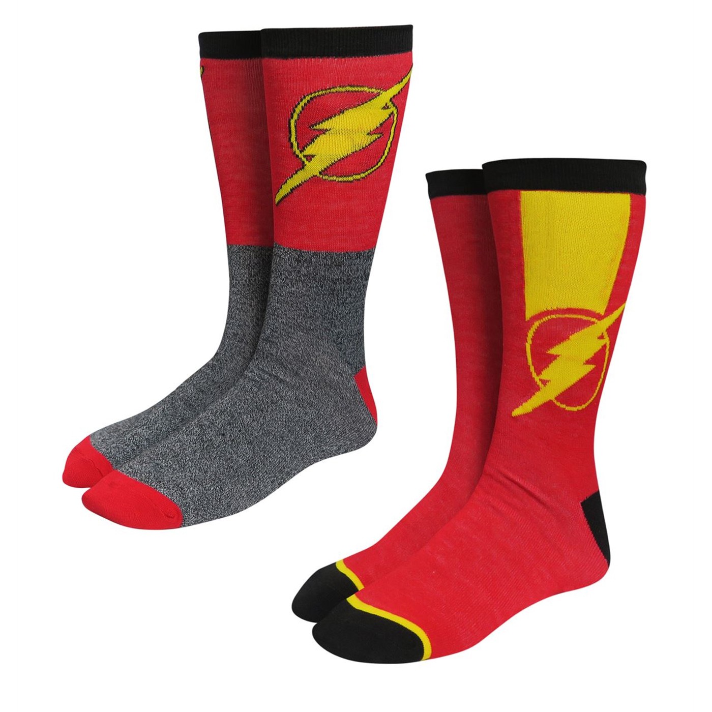 Flash Logo Speedsters Socks 2-Pack, Red