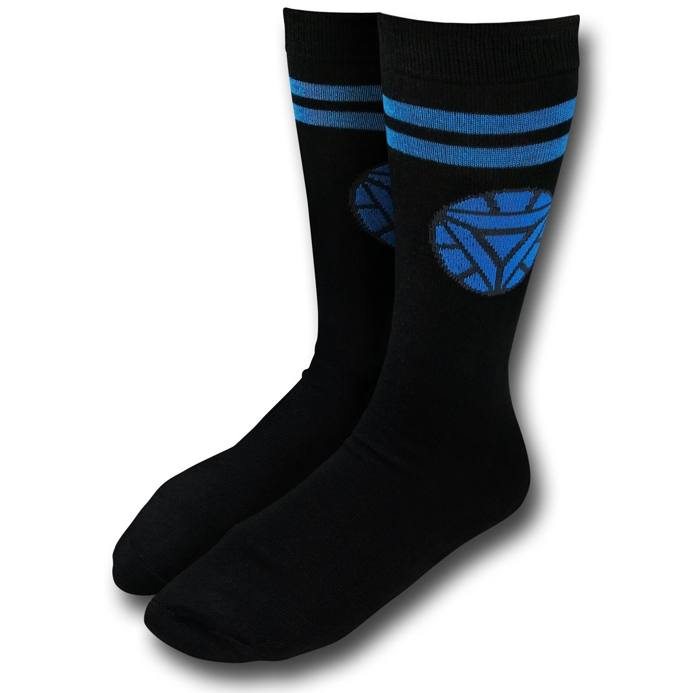 Iron Man Arc Reactor Crew Socks, Black