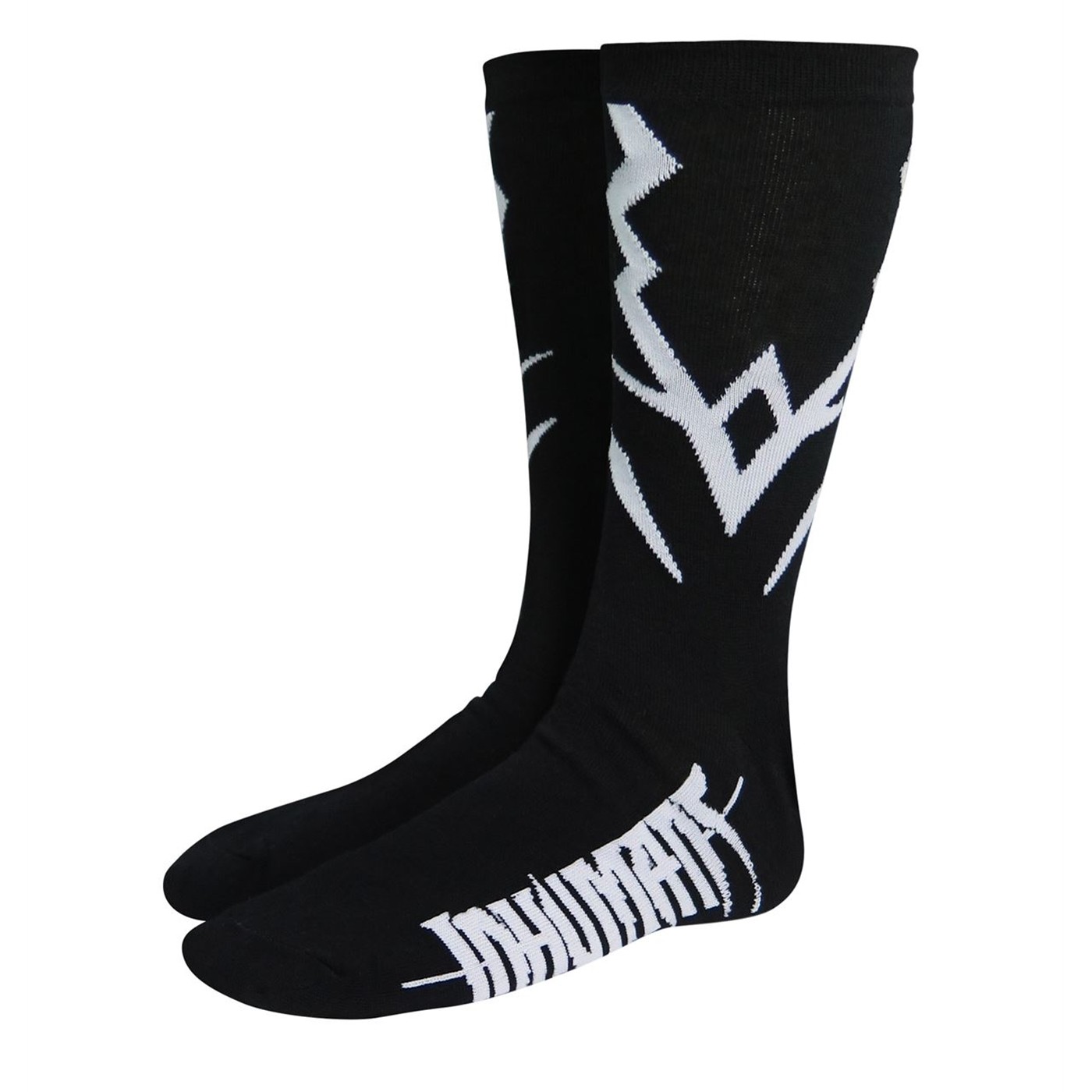 Inhumans Black Bolt Costume Crew Socks, Black