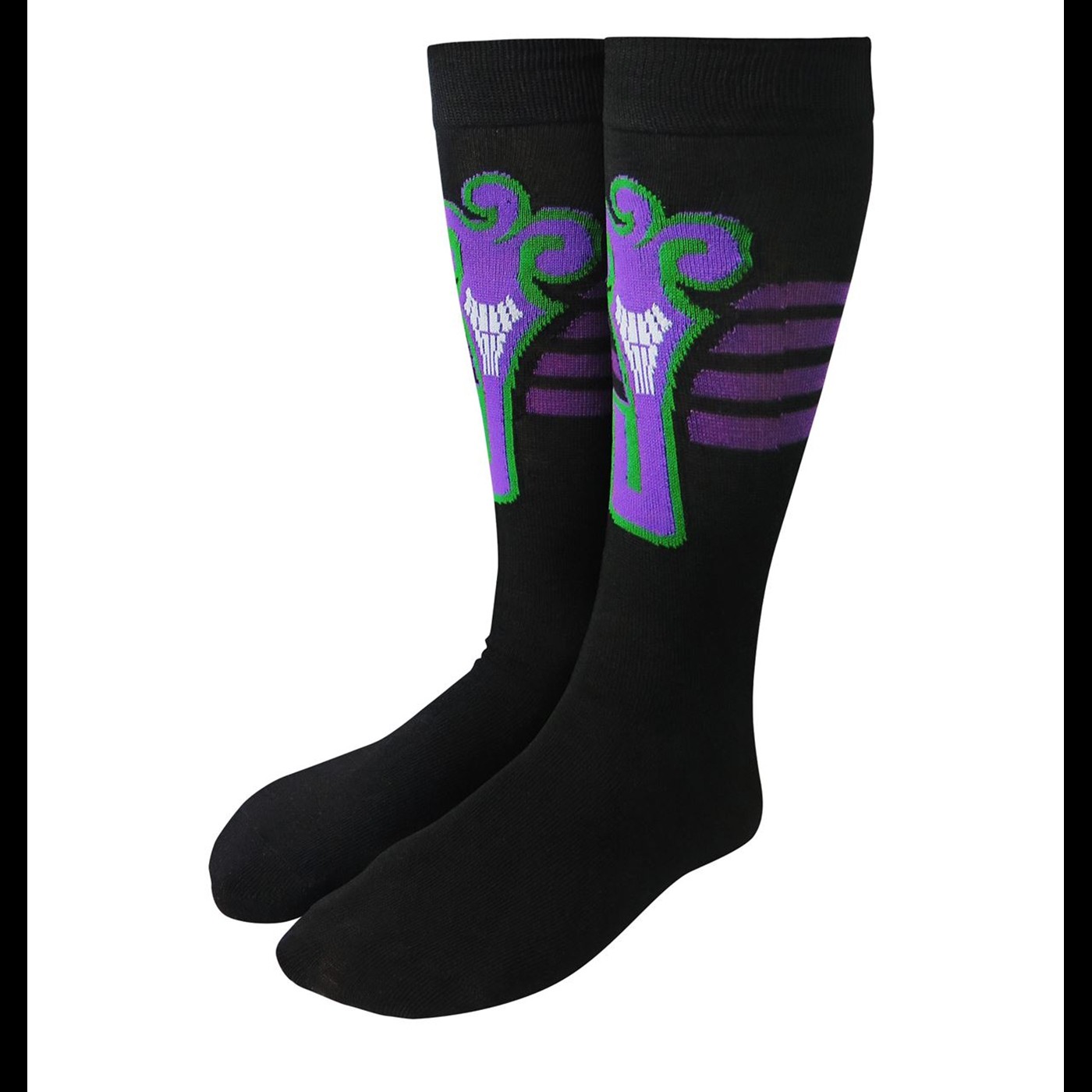 Joker Killing Joke Monogram Crew Socks, Black
