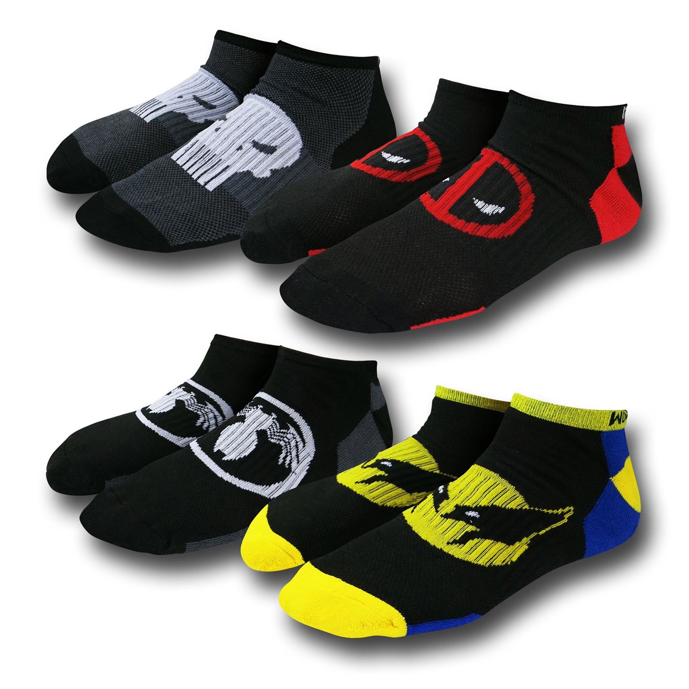 Marvel Ankle Sock 4-Pair Pack, Black