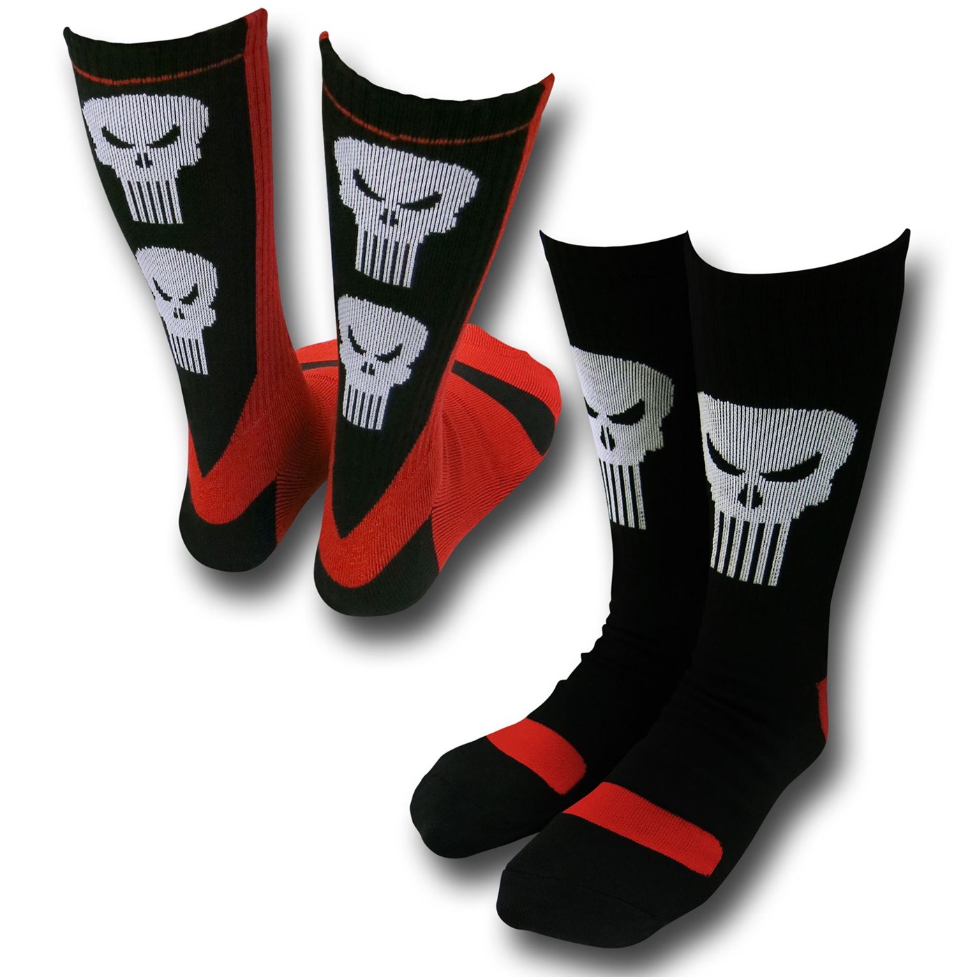 Punisher Athletic Socks 2-Pack, Black