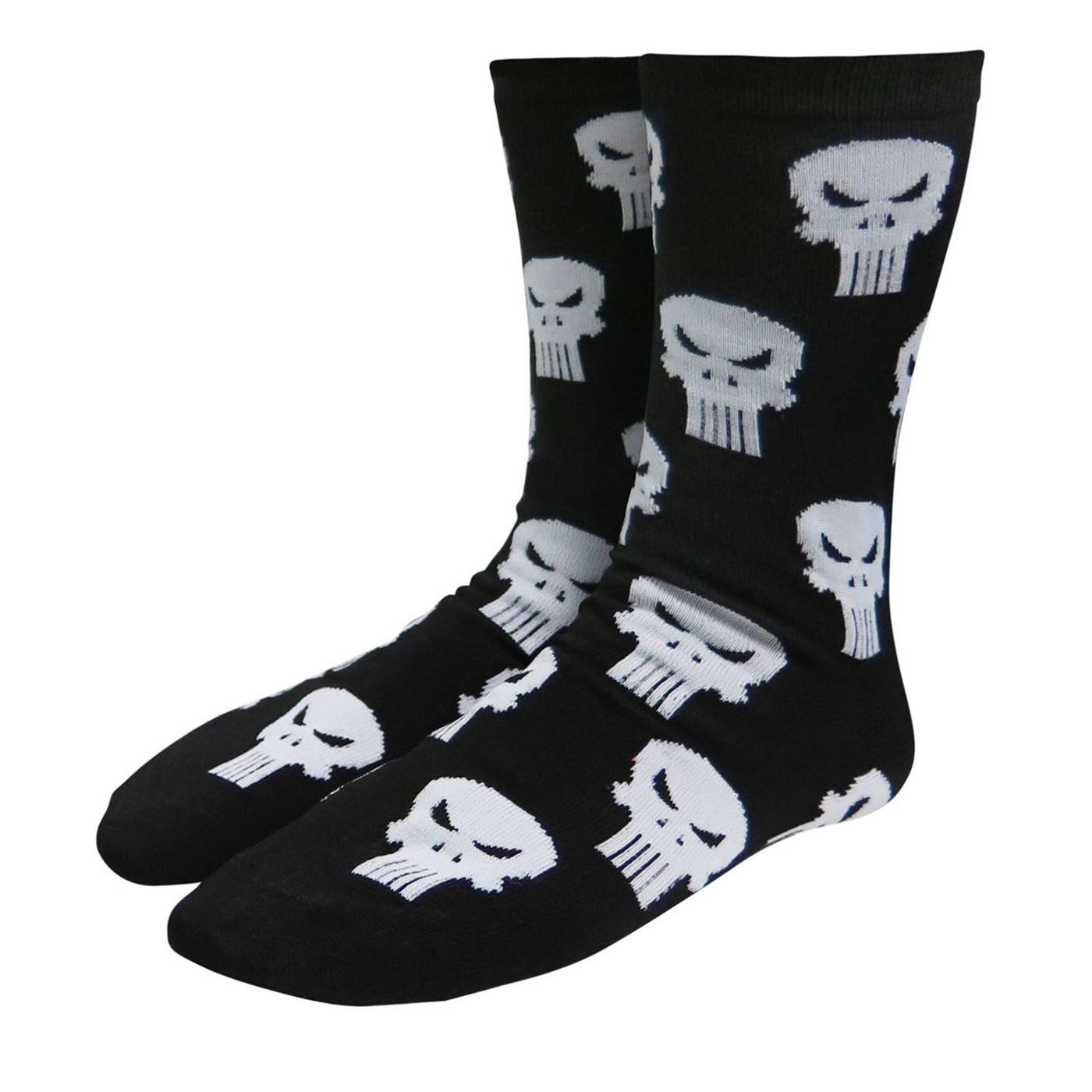 Punisher Skulls Crew Socks, Black